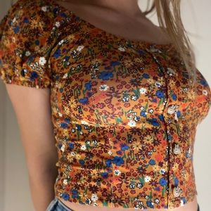 Floral Crop Top